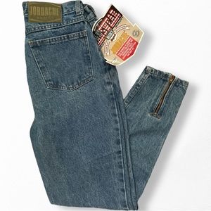 Jordache Jeans NEW Vintage High Waist Ankle Zip Mom Jeans